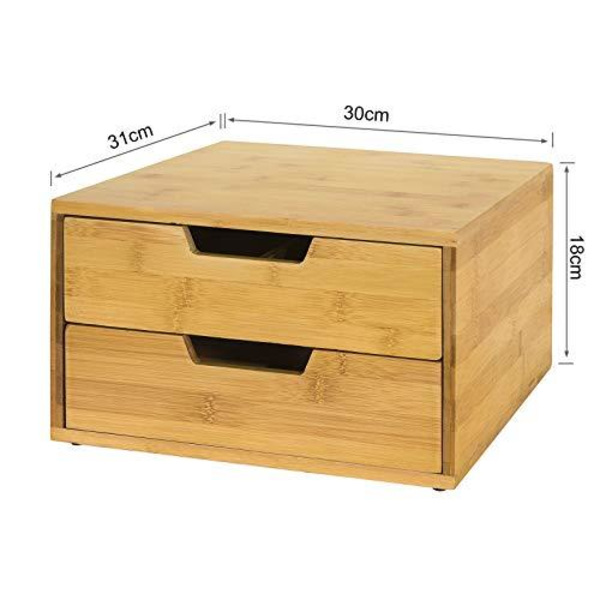 Rootz kaffemaskinställ & kaffekapselkapsel tepåsar Boxhållare Organizer med 2 lådor