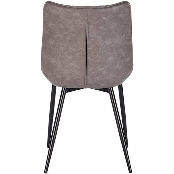 Rootz Set med 4 matstolar - Köksstolar - Moderna sittplatser - Slitstark metallram - Ergonomisk komfort - Enkel montering - 46 x 40,5 cm sits