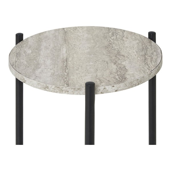 Rootz Leuvenin sivupöytä - Moderni päätytaulukko - Aksenttitaulukko - Avaruuteen säästävä muotoilu - Ø27cm x 46cm