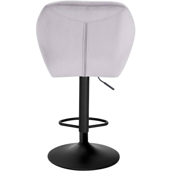 Rootz Set med 8 matstolar - Sammetsklädd - Ergonomisk sittplats - Bekväm, hållbar, golvsäker - Mörkgrå metallben - 85,5 cm x 46 cm x 40,5 cm
