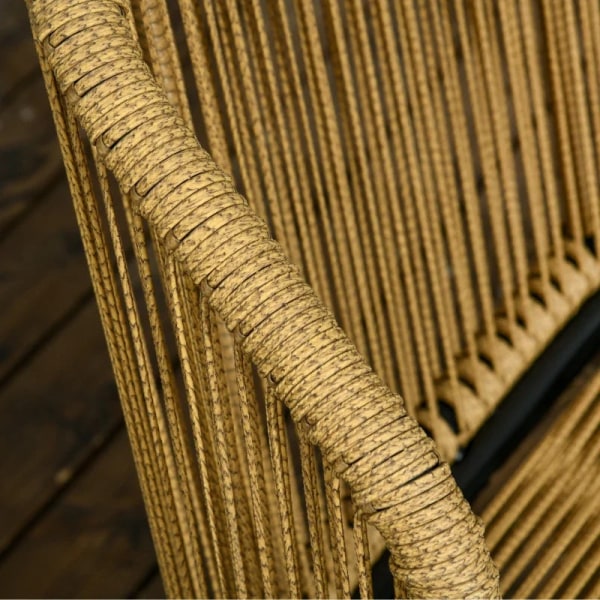 Rootz Polyrattan Havemøbler - Rattan Patio - Siddehynder - 3-delt sæde - Rygpuder - Faux Rattan - Metalramme - Polyester - Grøn - 47W x 48D cm