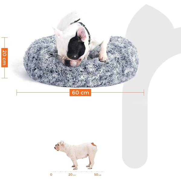 Rootz Hundeseng - Katteseng - Dyreseng - Grå - 60 x 20 cm