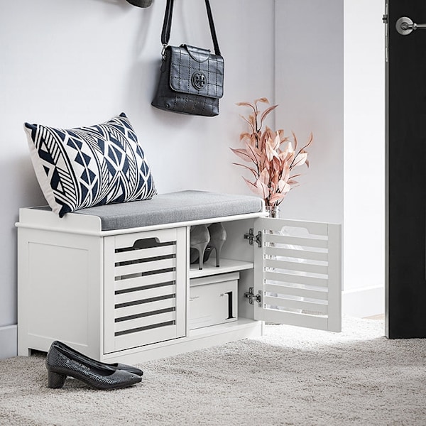 Rootz-kenkäteline - Säilytysteline - Kenkien järjestely - Säädettävät hyllyt - MDF ja PB - 71 cm x 43 cm x 35 cm