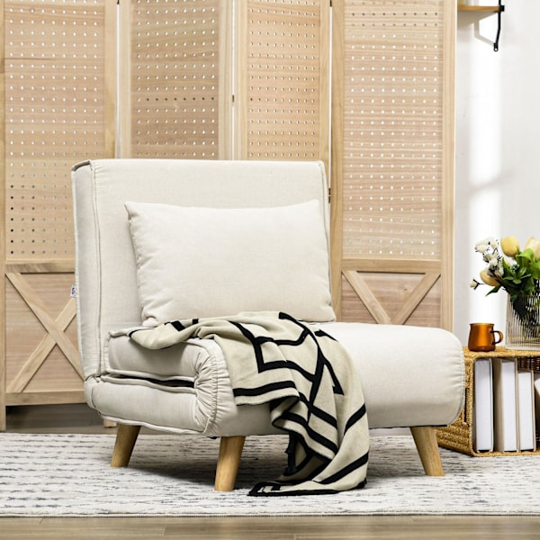 Rootz sovestol - foldestol - Lounge stol - 6 -niveau justerbar ryglæn - komfort & stil - 72W x 190d x 25H cm