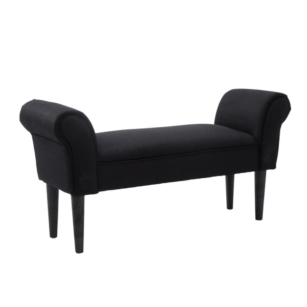 Rootz BedBench - Sort - Konstrueret træ, skum - 40,15 cm x 12,2 cm x 20,07 cm
