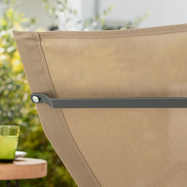 Rootz Garden Lounger - Solseng - Gyngestol - Ergonomisk design, sideopbevaringslomme, holdbare syntetiske fibre - 145cm x 84cm x 57cm