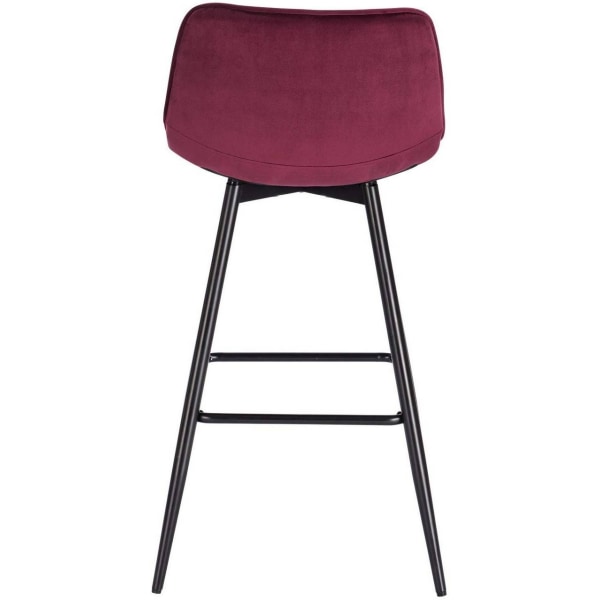 Rootz baarijakkara - Työpöytäjakkara - Design-jakkara - samettia ja metallia - Mukava ja ergonominen - Kestävä ja vakaa - Monipuolinen ja tyylikäs - 4