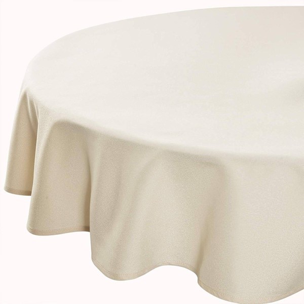 Rootz rektangelduk - Vattentät bordsöverdrag - Polyester - Skrynkelfri - Lättskött - 100 cm x 140 cm - Champagne - Mat, picknick, flera tillfällen