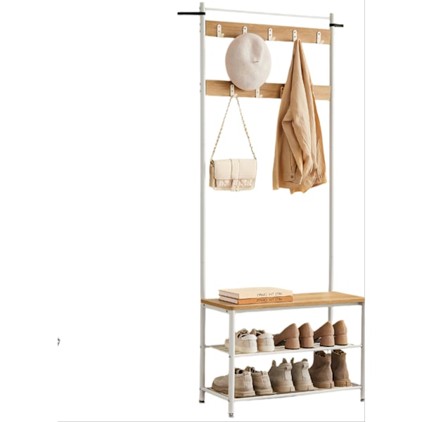 Rootz garderobstativ - klädställ - garderobstativ - robust design - 32 cm x 70 cm x 175 cm
