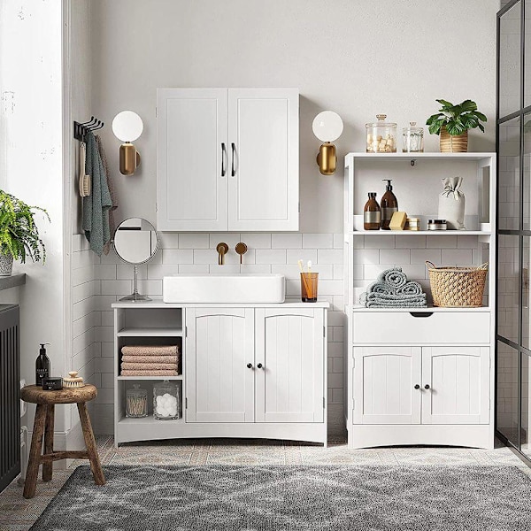 Rootz Underdel - Förvaringsskåp - Skåp - 2 Dörrar Underdel - Underdel - Vit - 90 x 30 x 60 cm