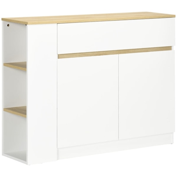 Rootz skænk - Buffetskab - Opbevaringsenhed - Rigelig opbevaring - Justerbar hylde - Nem at rengøre - 110L x 29,5W x 82H cm - Spånplade