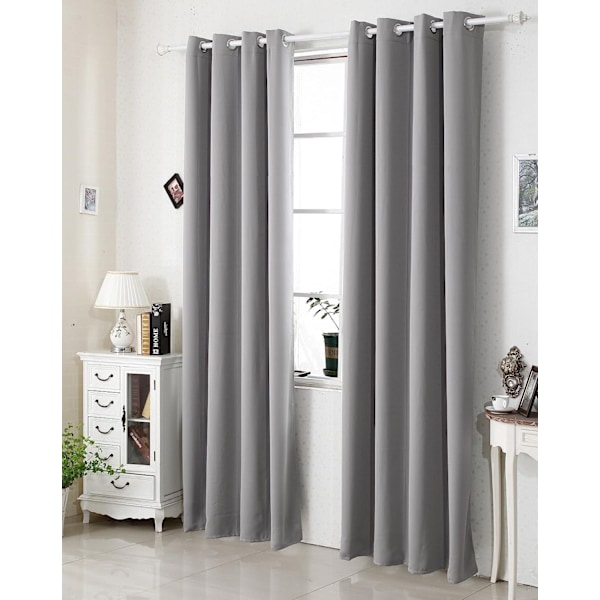 Rootz Premium mörkläggningsgardiner - Sekretessgardiner - Energibesparande paneler - Ljusblockerande, ljudreducerande, värmeisolerade - 168 cm x 229 c