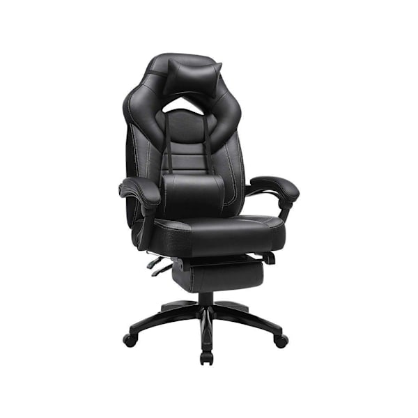 Rootz Gaming Chair - Kontorstol - Ergonomisk Gaming Chair - Esports Gaming Chair - Skrivebordsstol - Med Fodstøtte Og Nakkestøtte - Sort - 70 x 64 x (