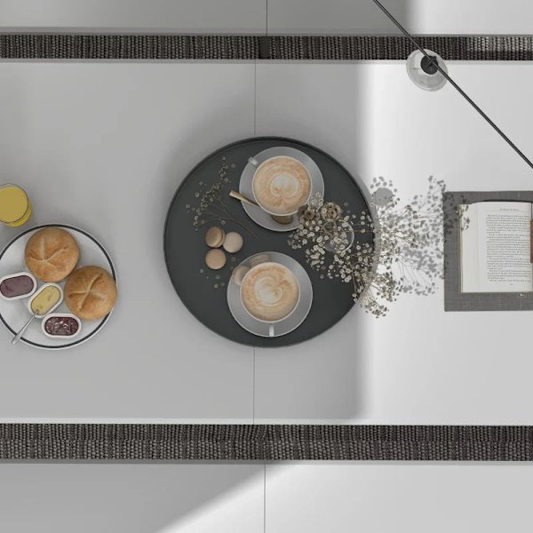 Rootz Havebord - Haveklapbord - Udendørsbord - Pulverlakeret stålstel - Hvid + Grå - 180 cm x 75 cm x 73 cm