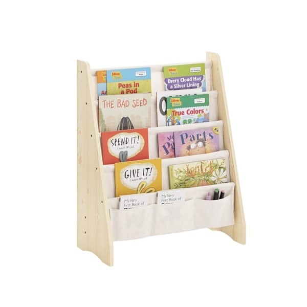 Rootz Kids Book Organizer - Shelf - Storage Unit - Multi -Purpose - Ideel til ryddighed - 63 cm x 76 cm x 28 cm