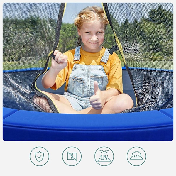 Rootz Trampolin Säkerhetsnät - Kapslingsnät - Vadderad stoppning - UV-beständig - 305 cm Diameter