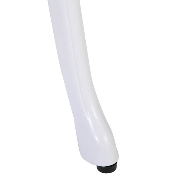 Rootz 3-delat trädgårdsbordsset - Bistroset - Bord - Stol - snidat trädesign - Aluminium - Vit - Ø60 x 67H cm