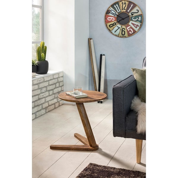 Rootz sidobord - Soffbord - Massivt trä - - 45 x 45 cm - Runt - Brun