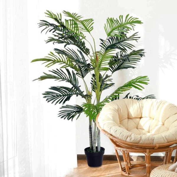 Rootz konstgjord palm - konstgjord växt med växtkruka - konstgjo