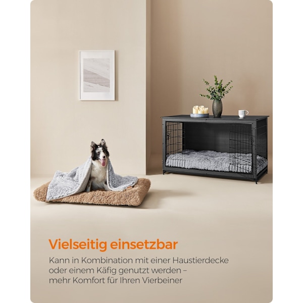 Rootz Plush Dog Bed - Pet Mat - Dämpad Pet Bed - Bekväm - Hållbar - Lätt att rengöra - 110cm x 73cm x 10cm