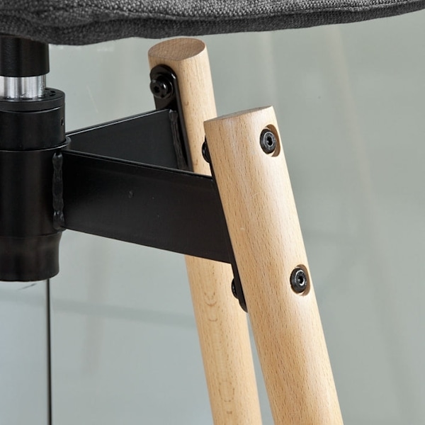 Rootz Swivel Bar Pall - Höjdjusterbar pall - Vadderad sits - Designpall för Home Bar - 98cm x 36cm x 38cm
