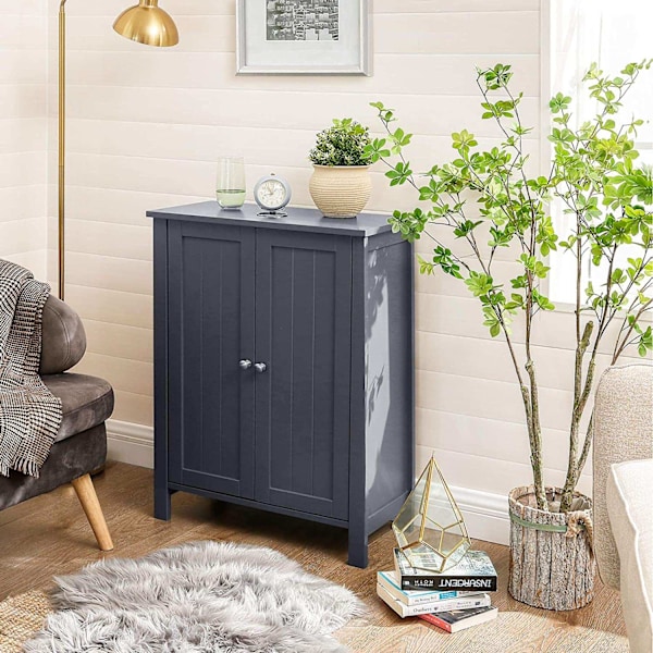 Rootz grått badrumsskåp - Förvaringsskåp - Organizer - MDF-konstruktion - 60cm x 30cm x 80cm
