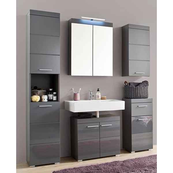 udefineret Grey High gloss