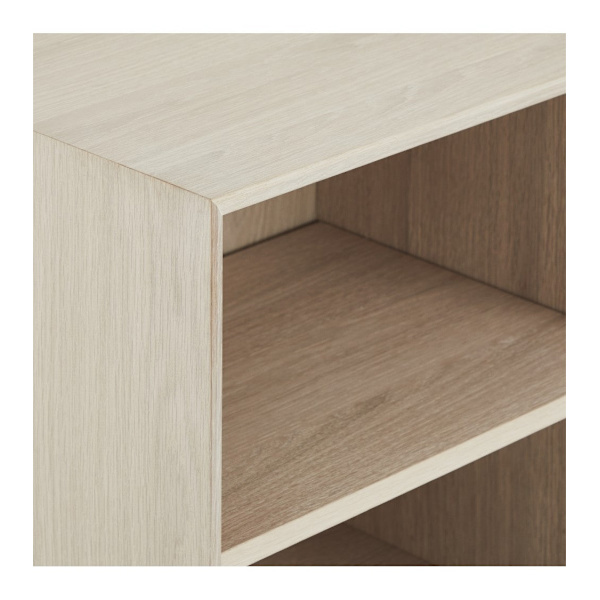 Rootz Highboard - Förvaringsskåp - Skänk - Massiv ek och faner - Tyst Soft-Close - Gott om förvaring - Tidlös design - 40cm x 100cm x 130cm