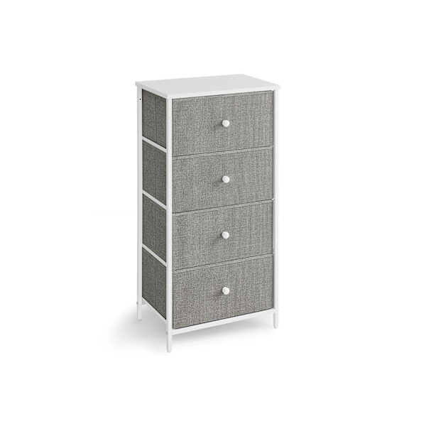 Rootz Opbevaringsskab - Organizer - Spånpladestål - Ikke-vævet stof - Letvægts - Rummelig - Robust - 30 cm x 45 cm x 91,7 cm