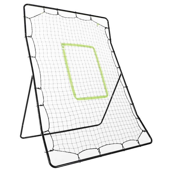 Rootz Baseball Rebounder Net - Soccer Rebound Net - Metallram - Väderbeständig - Green Hit Zone - Lättvikt - 123cm x 90cm x 174cm