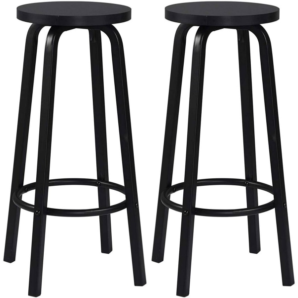 Rootz Modern Bar Pall - Skandinavisk Style Pall - Industrial Design Pall - Bekväma sittplatser - Förbättrad stabilitet - Utrymmesbesparande - 30cm x 7