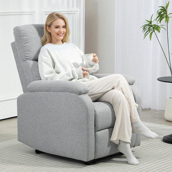Rootz Recliner Fåtölj - avslappningsstol - Uppbyggd fåtölj - Optimal komfort - 69 cm x 91,5 cm x 103 cm (upprättstående dimensioner)
