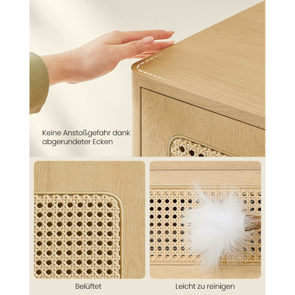 Rootz Opbevaringsskab - Spånskab - Organiseringsmøbler - Rummelig opbevaring - Robust konstruktion - Nem montering - Betongrå - 40cm x 103,5cm x 85cm