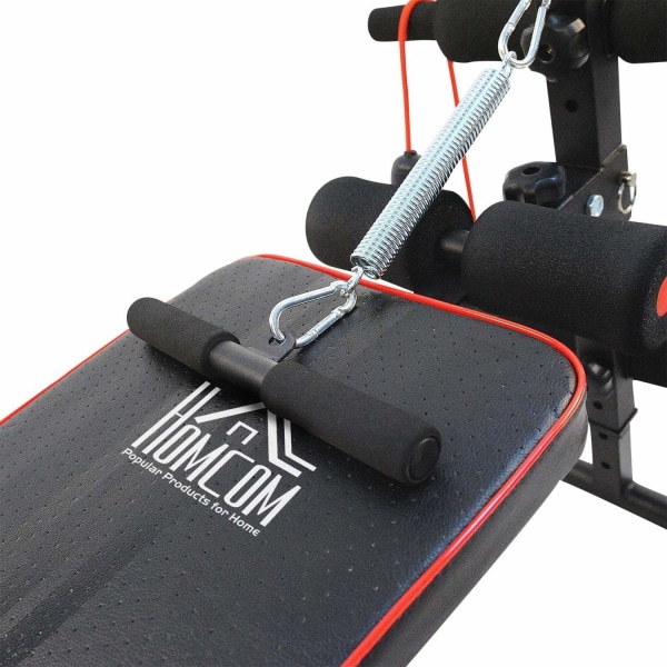 Rootz Sit Up Bench - Sort, Rød - Stål, Eva - 21,85 cm x 54,13 cm x cm