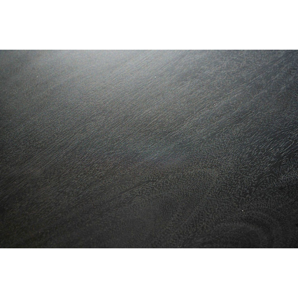 Rootz Modern Design Soffbord - Njurformat bord - Stativstomme - Handgjord - Mangoträ - Svart - 86cm x 50cm x 37cm - Tidlöst utseende - Naturligt trä å