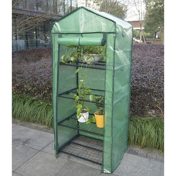 Rootz Folie Växthus 2/3 våningar - Litet växthus - Tomathus - Växtskydd - 69cm x 49cm x 158cm - 140g/m2 PE Mesh