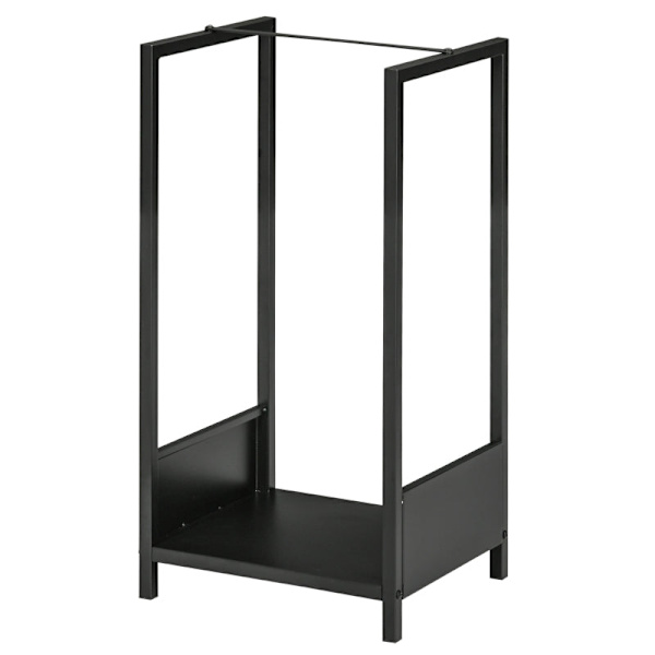 Rootz Vedställ - Upp till 50 kg - Pulverlackerat stål - Pulverlackering - Inomhus+utomhus - Stål - Svart - 39 x 35 x 76 cm