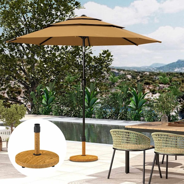 Rootz Garden Parasol Stand - Paraply Base - Sun Shade Holder - Firm Stability - Ø48 x 44 cm