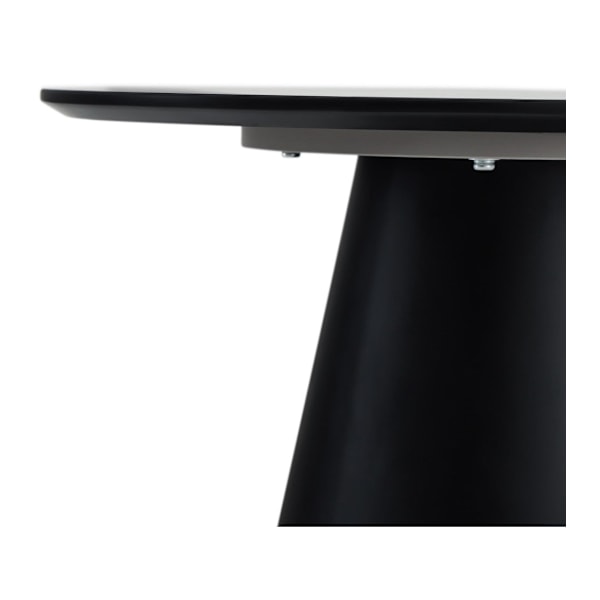 Rootz soffbord - Runt bord - Modernt soffbord - Minimalistisk design - Hållbar MDF-konstruktion - Stabilt och säkert - 60x60x40 cm