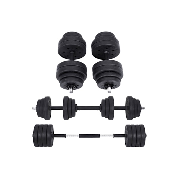 Rootz håndvægtssæt - vægtsæt - vægtstangsforbindelse - Justerbare vægte - pladsbesparende - 10 kg til 30 kg - 69 cm x 62 cm x 73,5 cm