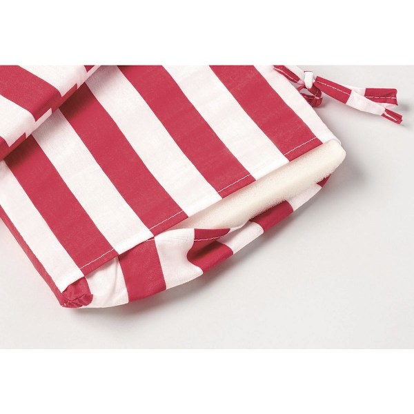 Rootz Seat Cushions 'Nicki Für 4' - Stripe Design - 2 -Part Set - 100% bomull - Bekväm - 89 cm x 19 cm x 1,5 cm