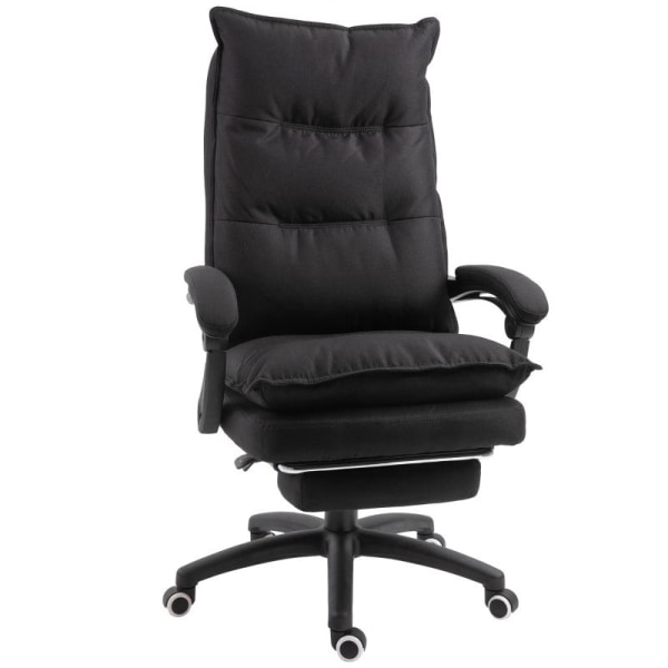 Rootz Kontorstol - Massage Kontorstol - Massagefunktion - Højdejusterbar - Nylon - Sort - 70 x 62 x 120-130 cm