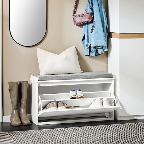 Rootz Shoe Storage -kaappi - Kengän järjestäjä - Enträänikenkäpenkki - Mukavuusistuimet - 80 cm x 45cm x 26cm