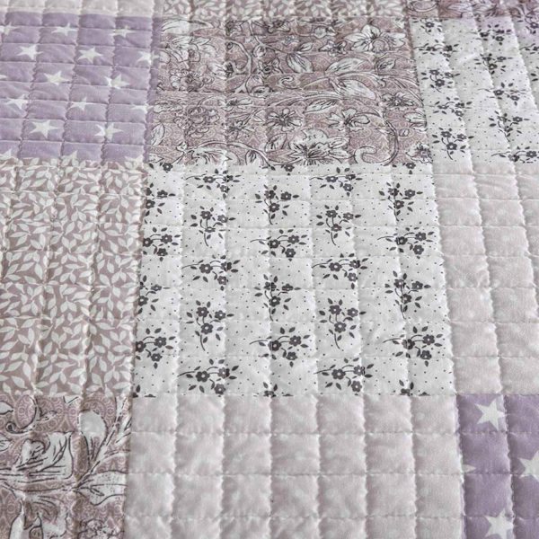 Rootz Luxurious Patchwork sengetæppe - Dyne - Dyne - Vendbart design - Kan maskinvaskes - Holdbar polyester - Fås i flere størrelser (150x200cm, 170x2