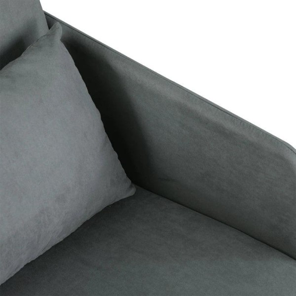 Rootz Bäddsoffa - Fåtöljsäng - Tvättbart överdrag - Enkelvåningsstol - Mjuk fåtölj - Mjuk - Grå - 70 x 76 x 77 cm