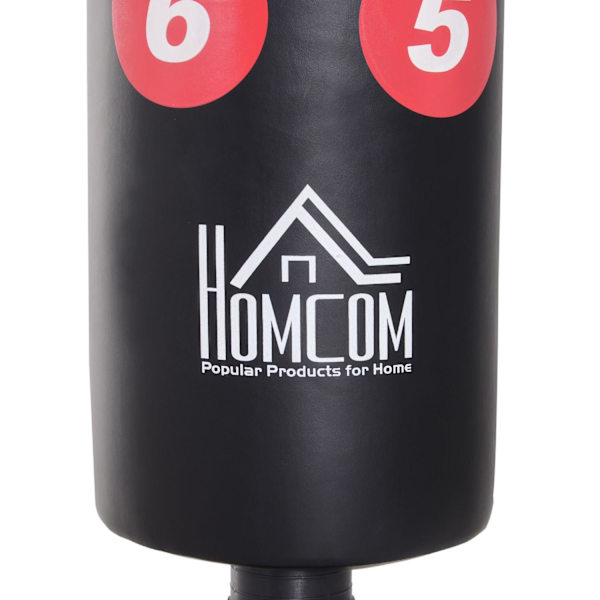 Rootz Fritstående Boksesæk - Hvid, Rød - Hdpe, Pvc, Epe - 19,69 cm x 19,69 cm x 64,96 cm