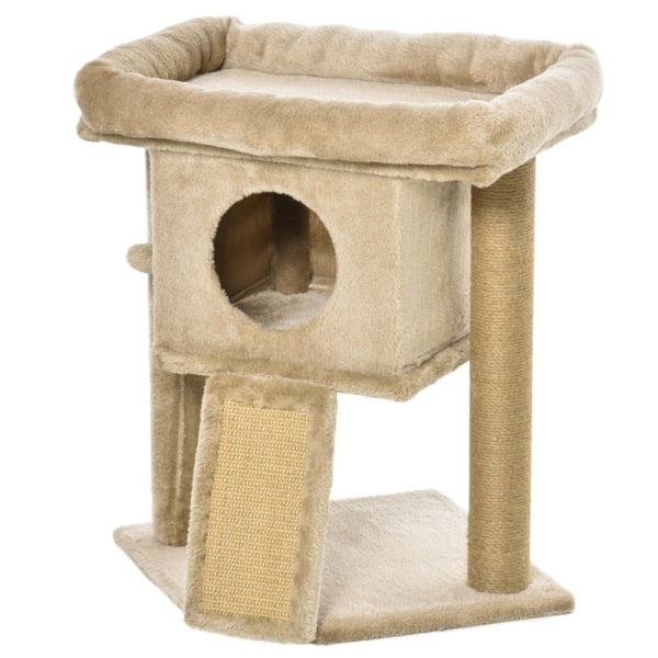 Rootz PawHut Cat Scratching Post - Cat Play Station - Cat Rest Station - Ultimate Play - Kloslipning - Högkvalitativ konstruktion - 40W x 40D x 57H cm