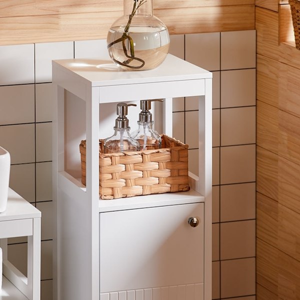 Rootz Single Cabinet - Lagringshylla - Justerbar arrangör - Anpassningsbara höjder - MDF, 30x89x30cm