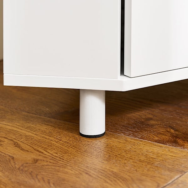 Rootz Tall Badeværelsets kabinet - Hjørnetabinet - Slim Storage Unit - Rumbesparende design - 44 cm x 171 cm x 31 cm