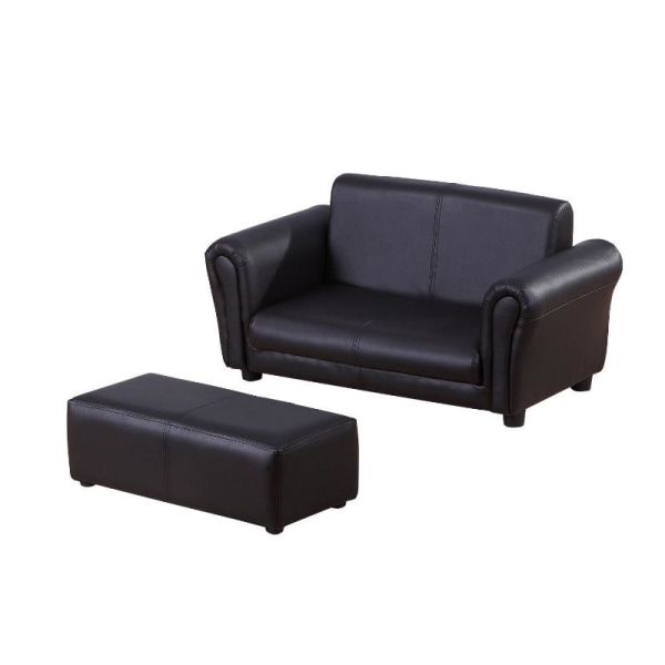 Rootz Barnsoffa - Barnfåtölj - Barnsoffa - Soffa Fåtölj - Soffa - Svart - 83 X 42 X 41 Cm